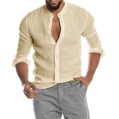 Trendy blouse met opstaande kraag