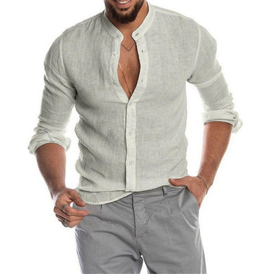 Trendy blouse met opstaande kraag