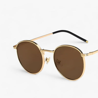 Unisex designer zonnebril met ronde glazen – Nova