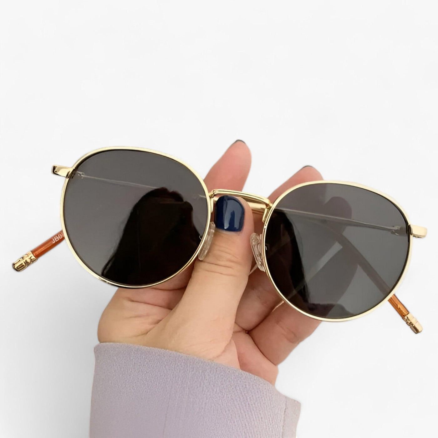 Unisex designer zonnebril met ronde glazen – Nova