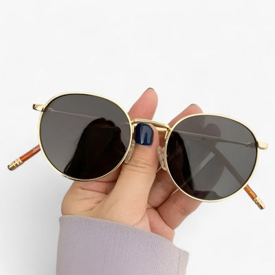 Unisex designer zonnebril met ronde glazen – Nova
